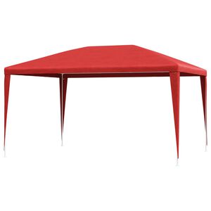 vidaXL Pidutelgid 400 x 300 x 255 cm Punane PE ja teras