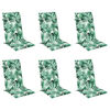 vidaXL k&otilde;rge seljatoega toolipadjad 6 tk, lehemuster, oxford kangas