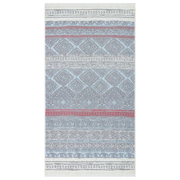 vidaXL vaip, roosa ja veesinine, 120 x 180 cm, puuvill