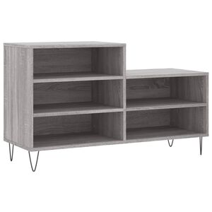 vidaXL kingakapp, hall Sonoma tamm, 102x36x60 cm, tehispuit