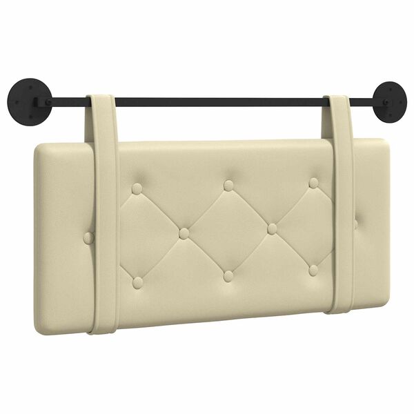 vidaXL Rippuv Peatoe Seinale kinnitatav cream 90 cm Kunstnahk