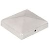 vidaXL p&uuml;ramiidikujuline postiots, 6 tk, tsingitud metall, 101x101 mm