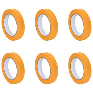 vidaXL Maali teip 6 pcs Kollane 19mm x 50m Paber