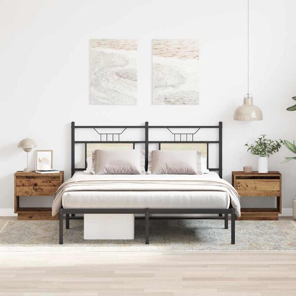 vidaXL Öötuba sahtliga 2 pcs Vana puit 45 x 34 x 44 cm Tehispuit