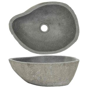 vidaXL kivist valamu, ovaalne (37-46)x(29-36) cm