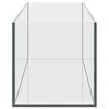 vidaXL Akvaarium ladustamisega L&auml;bipaistev 80 x 20 x 20 cm Klaas