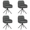 vidaXL P&ouml;&ouml;rlevad Toiduainete Toolid 4 pcs Kunstnahk Hall
