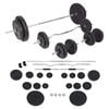 vidaXL kangi ja hantlite komplekt, 90 kg