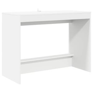vidaXL Voodi Laua Valge Tehispuit 100 x 45 x 75 cm