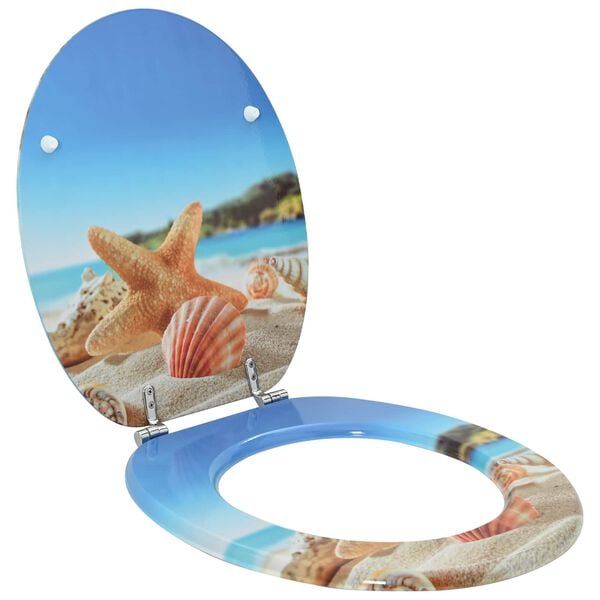 vidaXL Tualettsari Hele sinine 44 x 38 cm MDF plaat