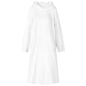 vidaXL Tekk-pusa Valge s Flanell