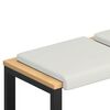 vidaXL Pingipadja 2 tk Kunstnahk Valge S&uuml;gavus 35 cm