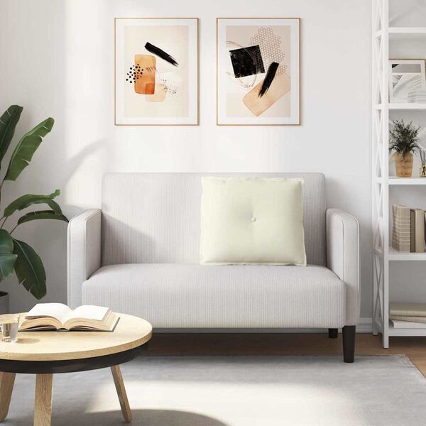 vidaXL Seljatugi padi cream 60 x 50 cm Korter kangas