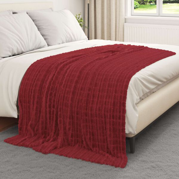 vidaXL Pleedi pleed Bordeaux punane 200 x 150 cm Fliis