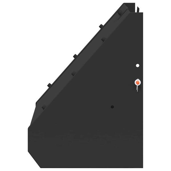 vidaXL Kuulipüüdja Must 31 x 23 x 31.5 cm Teras