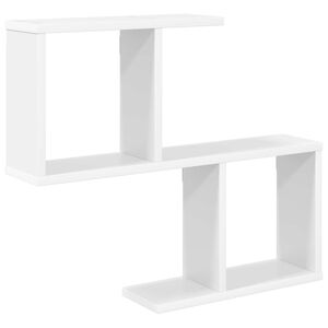 vidaXL Seinariiul Valge 60 x 12 x 50,5 cm Tehispuit