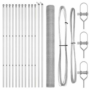 vidaXL Aiapost H&otilde;bedane 25 x 1,6 m (13 mm v&otilde;rgu suurus) Teras