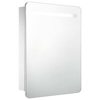 vidaXL LEDidega vannitoa peegelkapp, 60 x 11 x 80 cm