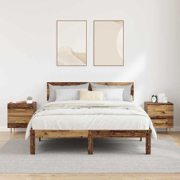 vidaXL &Ouml;&ouml;lambi kapp 2 pcs Vana puit 40 x 35 x 47,5 cm Tehispuit