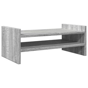 vidaXL monitorialus, hall Sonoma tamm, 50 x 27 x 20 cm, tehispuit