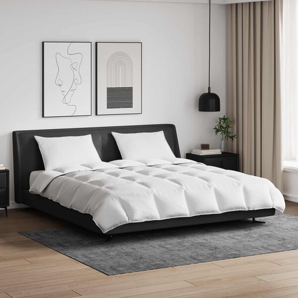 vidaXL Teki komplekt padjaga 3 pcs Valge Down Feather