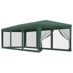 vidaXL peotelk 8 v&otilde;rgust k&uuml;lgseinaga, roheline, 3 x 9 m HDPE