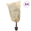 vidaXL pingutusn&ouml;&ouml;riga taime fliiskatted 4 tk, 70 g/m&sup2;, 0,8x1 m