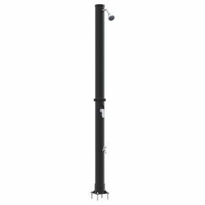 vidaXL V&auml;li P&auml;ikesedu&scaron;&scaron; Must 217 cm PVC ja Alumiinium