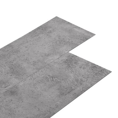 vidaXL mitte iseliimuvad PVC põrandalauad, 4,46 m² 3 mm tsementpruun