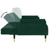 vidaXL diivanvoodi patjadega, tumeroheline, samet