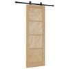 vidaXL Libisev uks ORKDAL Naturaalne 73,5 x 211 cm Toekas m&auml;nnipuit
