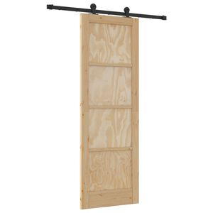 vidaXL Libisev uks ORKDAL Naturaalne 73,5 x 211 cm Toekas m&auml;nnipuit