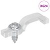 vidaXL LED riba klambrid 12 pcs L&auml;bipaistev 23,8 x 7,3 x 4,3 mm