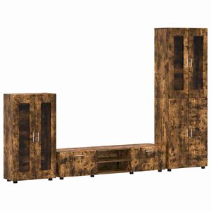 vidaXL Telerikapi komplekt sahtliga FLORIN Suitsetatud tamm Tehispuit