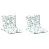 vidaXL V&auml;li patja 2 pcs Peene lehe muster 100 x 50 x 7 cm kangas
