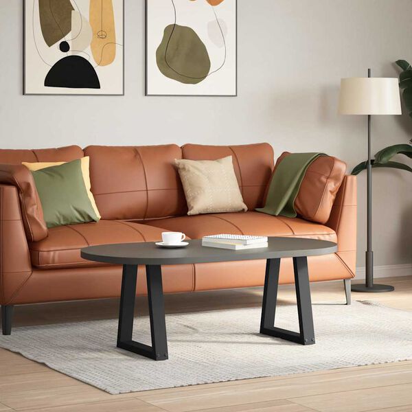 vidaXL kohvilaua jalad, V-kujulised, 2 tk, mustad, 28 x (42-43,3) cm, teras