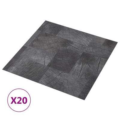 vidaXL iseliimuvad põrandaplaadid 20 tk, PVC, 1,86 m², puidu tekstuur