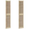 vidaXL Kappi Uks 2 pcs Neutraalne 201 x 2,1 x 39,5 cm Tahke m&auml;nd
