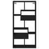 vidaXL seinakapp, must, 50 x 15 x 100 cm, tehispuit