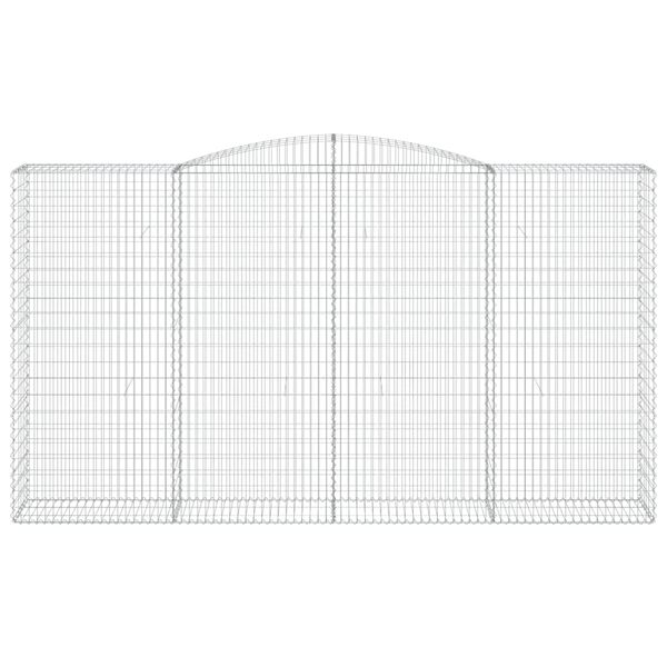 vidaXL kaarekujulised gabioonkorvid 10 tk, 400x50x220/240 cm, raud