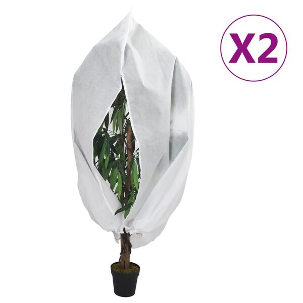 vidaXL lukuga taime fliiskatted 2 tk, 70 g/m&sup2;, 3,93x3,5 m