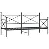 vidaXL p&auml;evavoodi ilma madratsita must 90x200 cm teras