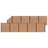 vidaXL Aiapaneel 10 pcs WPC ja Alumiinium Pruun