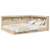 vidaXL Raamatukapitsee voodi peaga Sonoma tamm 140 x 200 cm Tehispuit