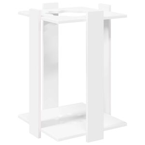 vidaXL Billiardi keppide hoidja Tehispuit 42 x 43 x 60 cm Valge