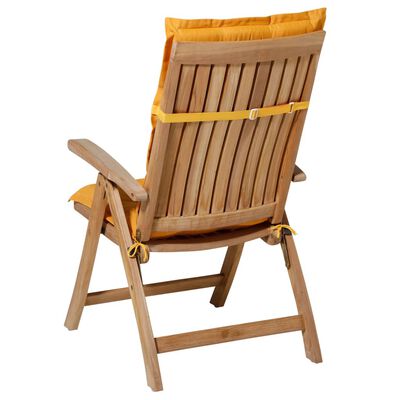 Madison kõrge seljatoega tooli istmepadi, 123x50 cm, kuldkollane