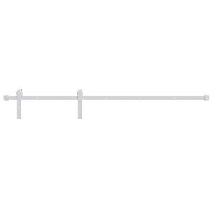 vidaXL liugukse tarvikute komplekt, 183 cm, teras, valge