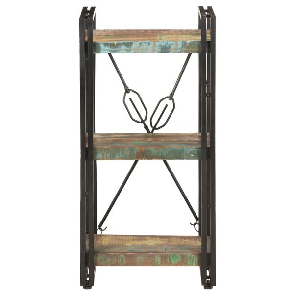 vidaXL 3 riiuliga raamaturiiul, 40 x 30 x 80 cm, taastatud puit