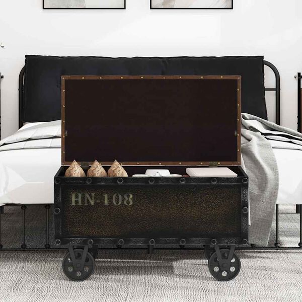 vidaXL hoiupank t&auml;ispuidust ja kunstnahast, 80,5 x 41 x 50 cm