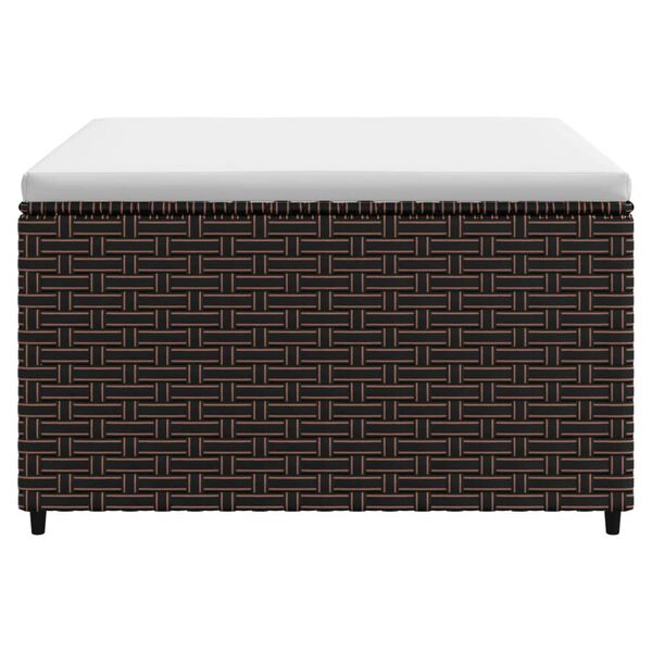 vidaXL aia jalapink istmepadjaga, pruun, polürotang